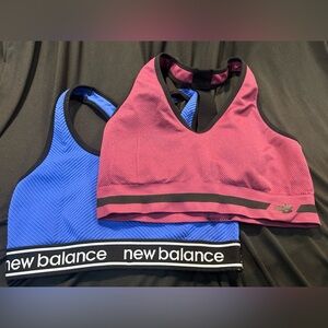 New Balance Women's Sports Bras - Blue and Burgundy (2)